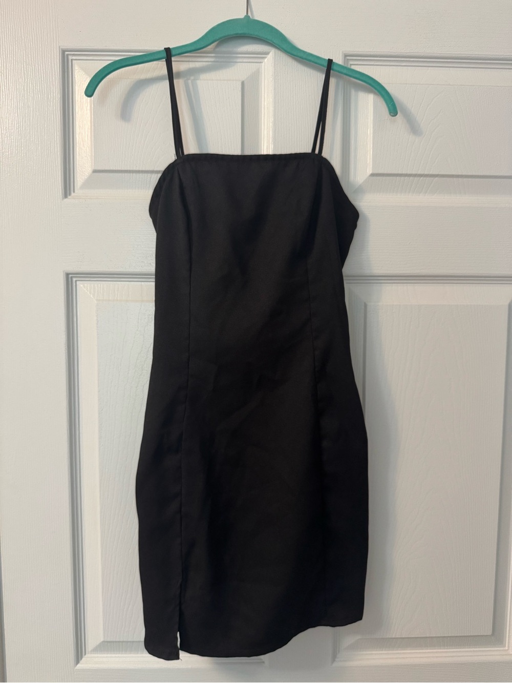 SHEIN Black Spaghetti Strap Mini Dress